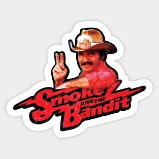 Smokey and the bandit // Burt Reynolds Fan Art Sticker